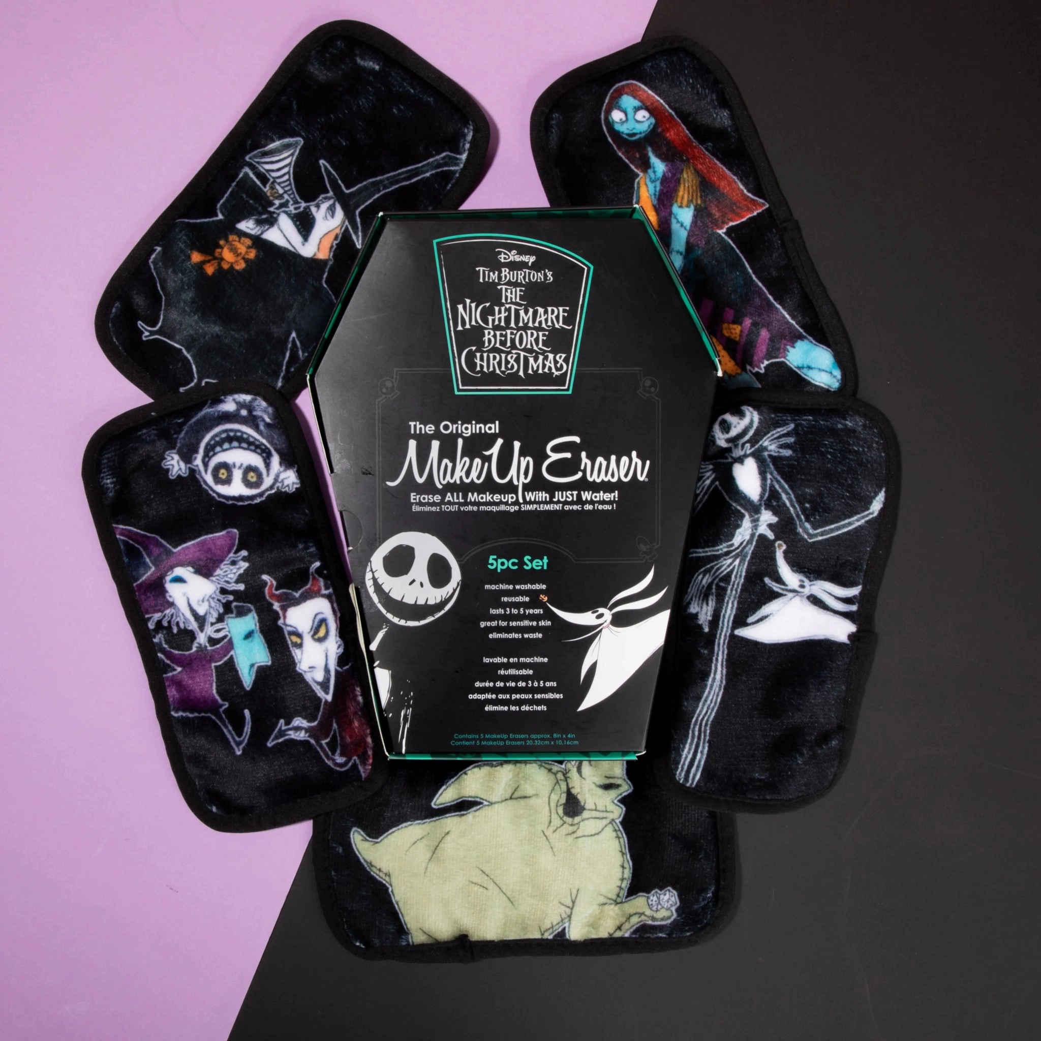 Makeup Eraser Disney Nightmare Before Christmas 5pc Mini Set