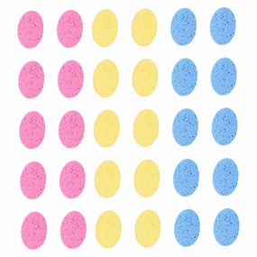 Makeup Sponges 30pcs Round Makeup Sponge for Women Men Facial Exfoliating Cleaning Wash