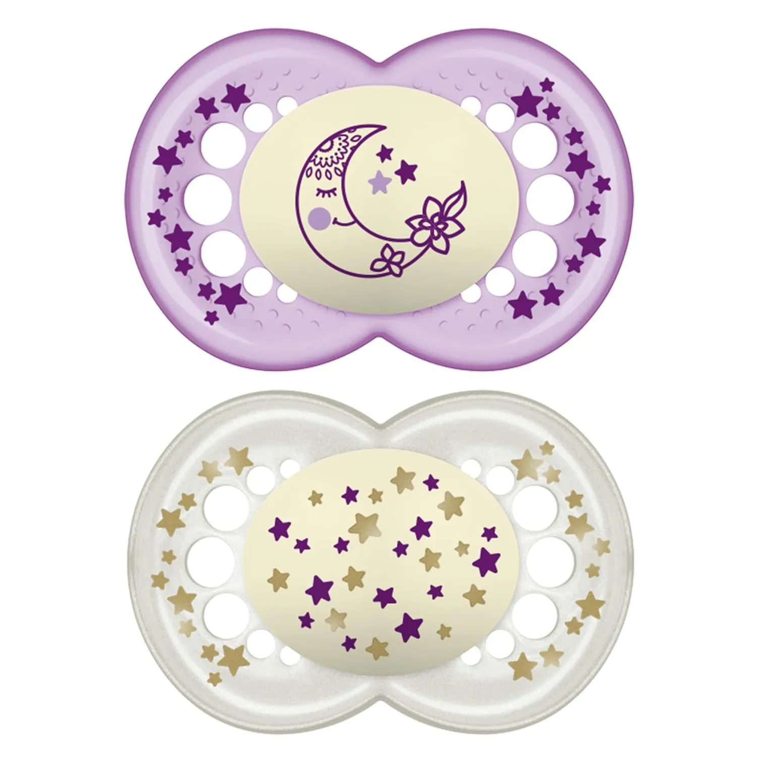 MAM Original Matte Baby Pacifier, Nipple Shape Helps Promote Healthy Oral Development & Night Pacifiers (2 Count), MAM Pacifiers 6  Months, Best Pacifier for Breastfed Babies