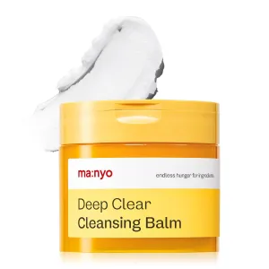 ma:nyo Deep Clear Cleansing Balm (4.46oz/132ml) - Vegan, Daily Makeup Remover with Natural plant oils