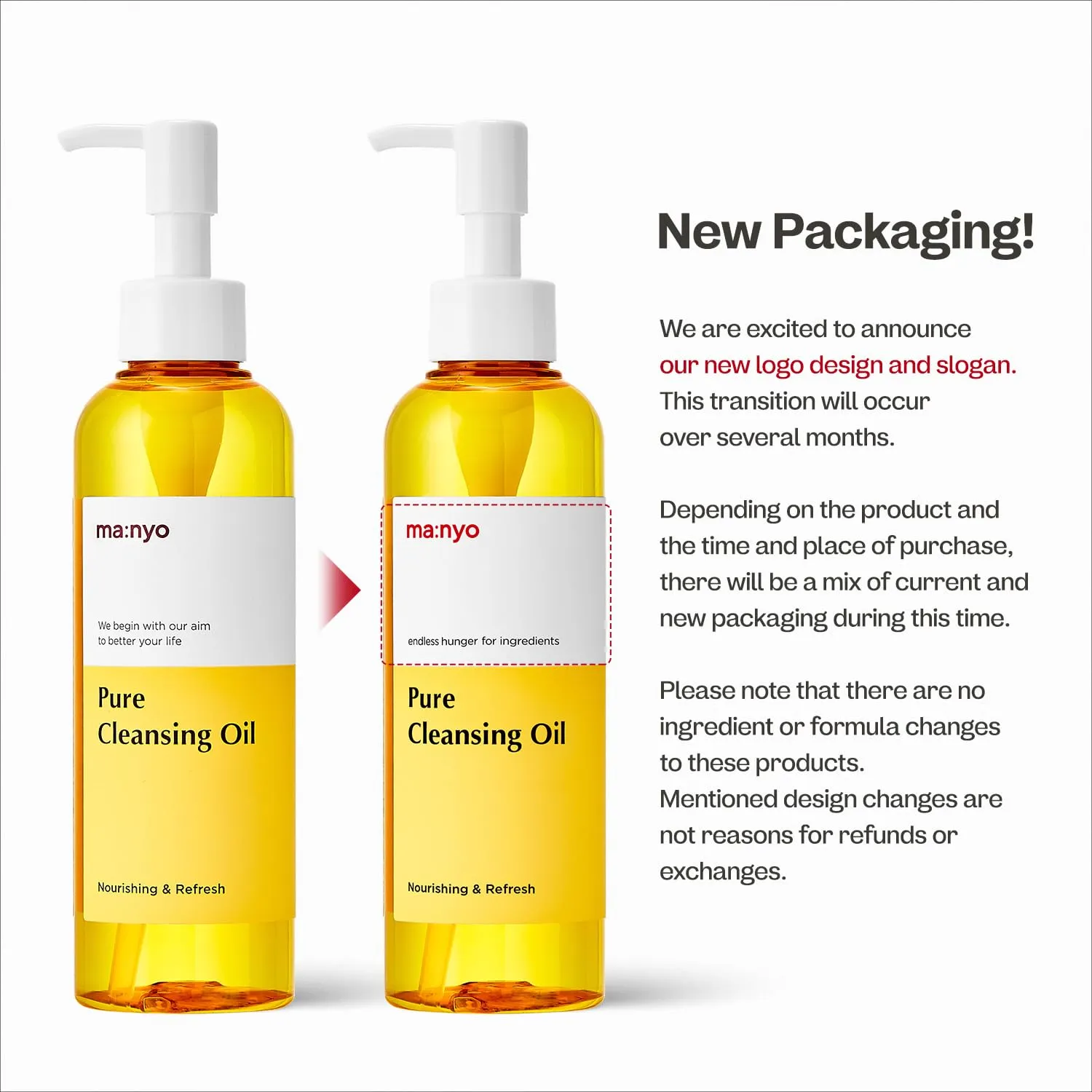 ma:nyo Pure Cleansing Oil Korean Facial Cleanser, Blackhead Melting, Daily Makeup Removal with Argan Oil, Korean Skin care 6.7 fl oz *(2 Pack)