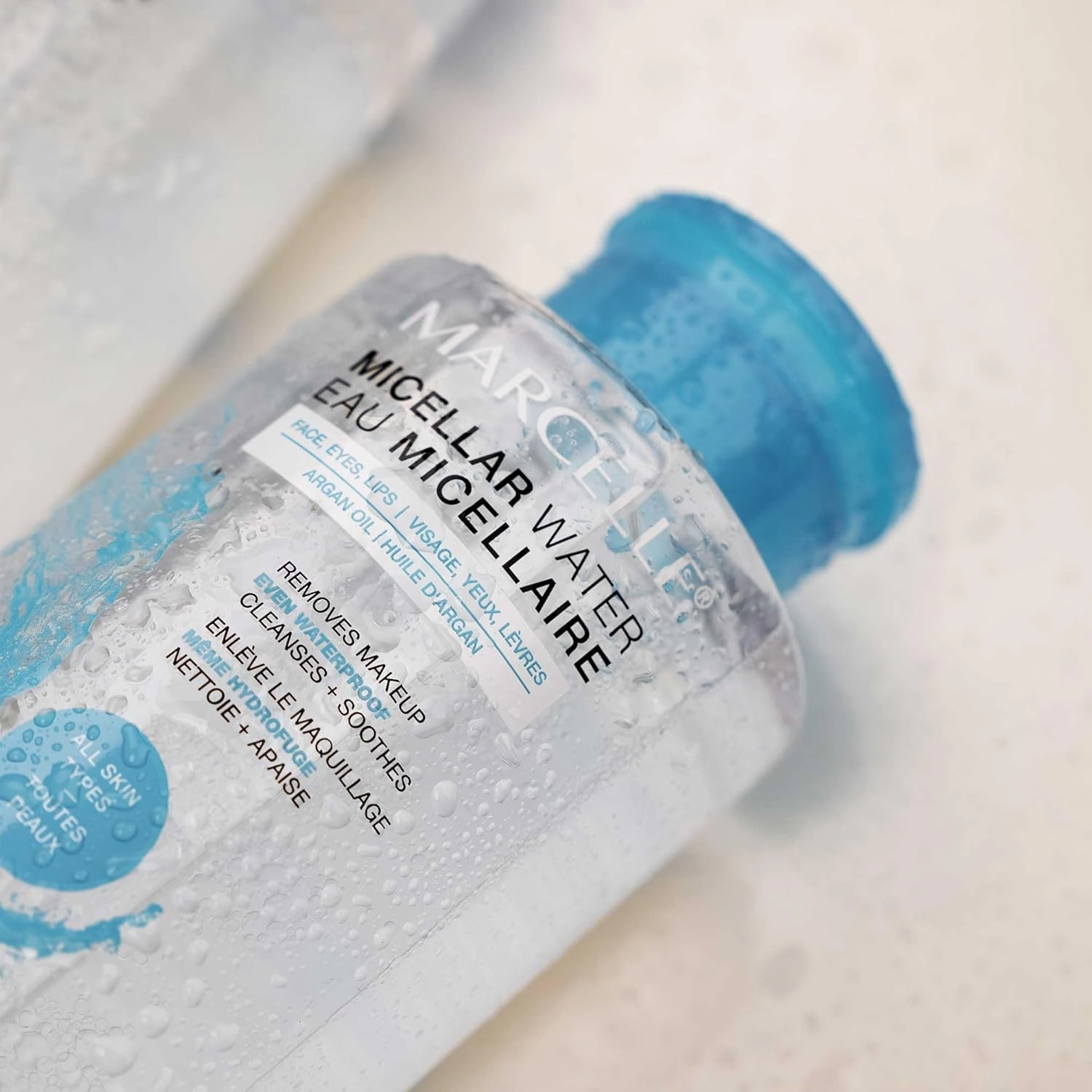 Marcelle Micellar Water, Dry Skin, Makeup Remover, Hyaluronic Acid, Sensitive Skin and Eyes, Oil-Free, Alcohol-Free, Fragrance-Free, Hypoallergenic, Cruelty-Free, 13.5 Fl. Oz.