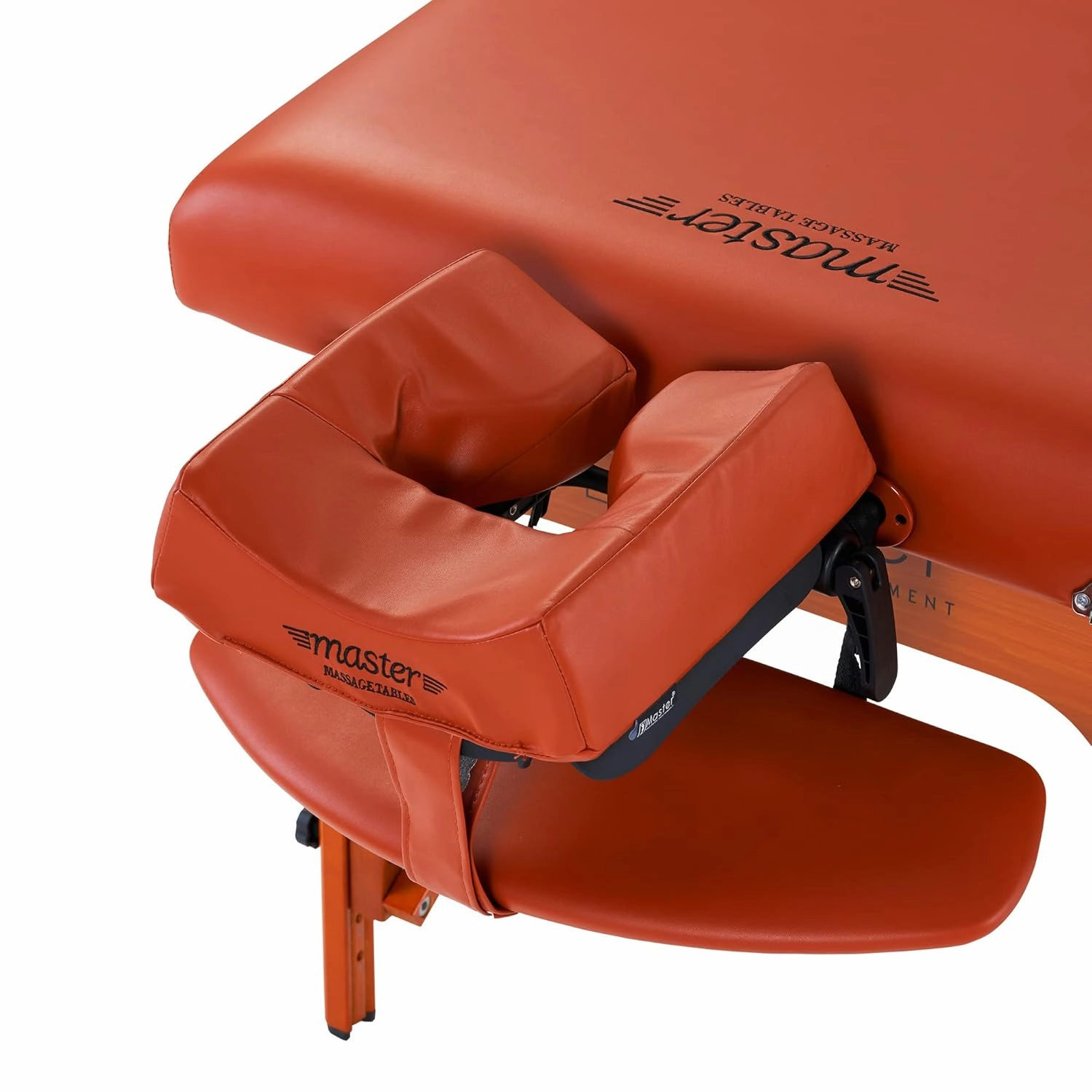 Master Massage 31" Santana Pro Portable Massage Table Package, Memory Foam Cushioning, Reiki Leg Panels, Mountain Red- Tattoo Table- Spa Bed- Folding Massage Table- Facial Bed
