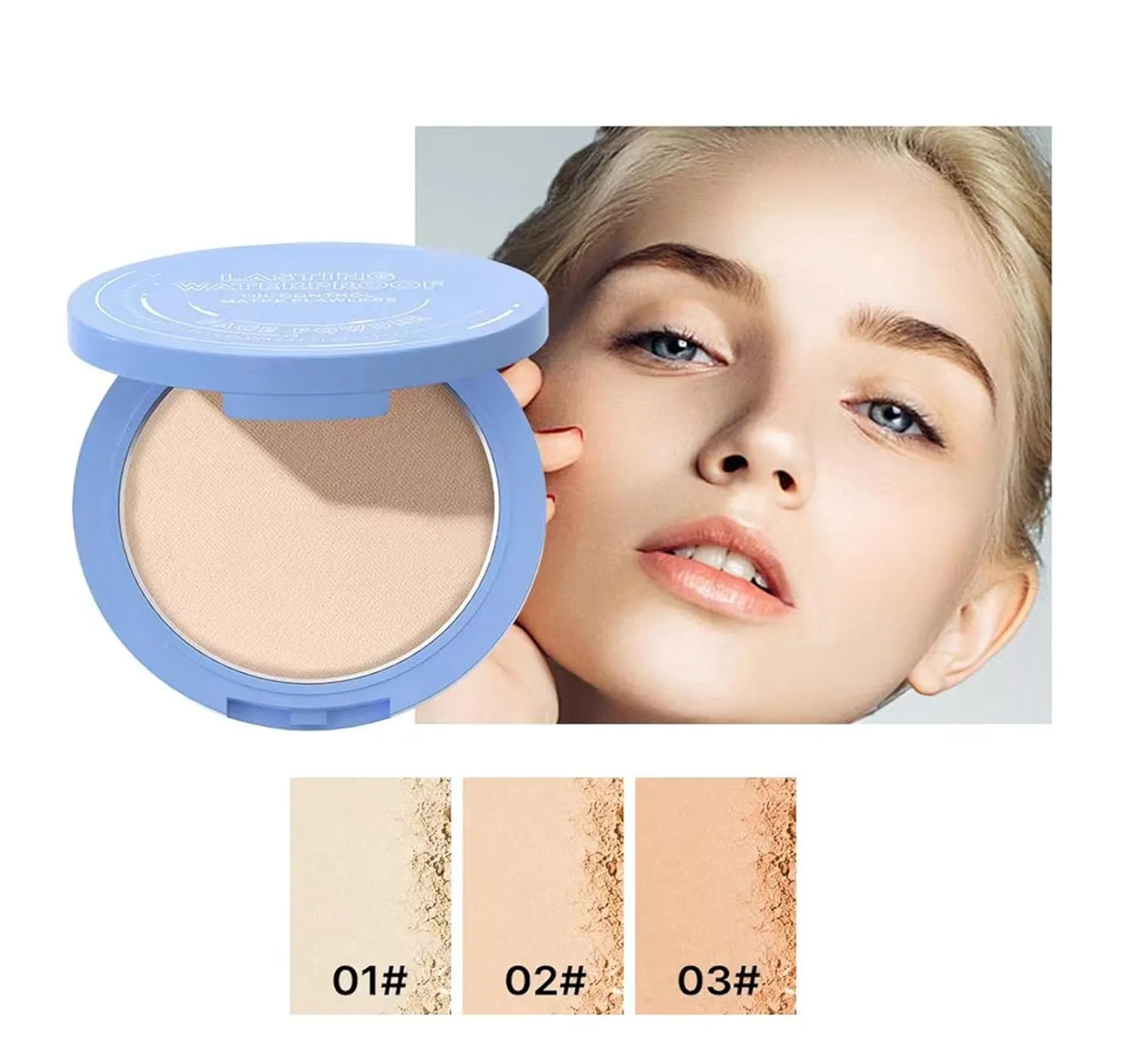 Matte Perfection Pressed Powder, Oil Control Face Pressed Powder, Lasting Waterproof Makeup, Matte Wet and Dry Powder, Get Smooth Flawless Fine Lightweight Finishing (#02 NATURALBEIGE)