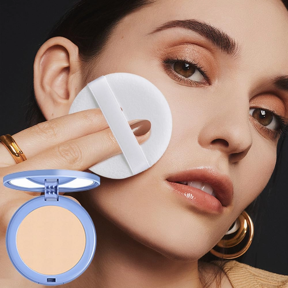 Matte Perfection Pressed Powder, Oil Control Face Pressed Powder, Waterproof Long Lasting Finishing Compacto to Achieve a Flawless Matte Complexion (Classic Ivory, 0.35 FL OZ)
