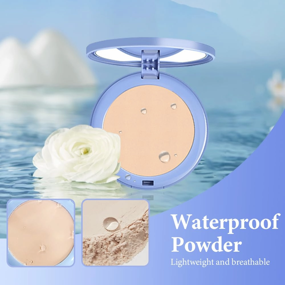Matte Perfection Pressed Powder, Oil Control Face Pressed Powder, Waterproof Long Lasting Finishing Compacto to Achieve a Flawless Matte Complexion (Classic Ivory, 0.35 FL OZ)