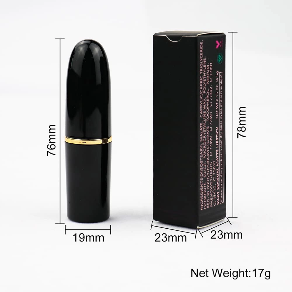 Matte Waterproof LipStick, 14 Colors Long Lasting Lip Makeup No Fade Pigmented Lip Stick Cosmeitc Gift for Girls and Women (5#)
