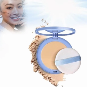 Matte Wet And Dry Powder, Matte Perfections Pressed Powder, Lasting Waterproof Makeup Powder, Oil Control Wet And Dry Face PressedPowder (02#-Natural beige, 1)