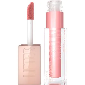MAYBELLINE Lifter Gloss Lip Gloss Bundle with Hyaluronic Acid, Ice & Reef Shades, 0.18 Ounce Each
