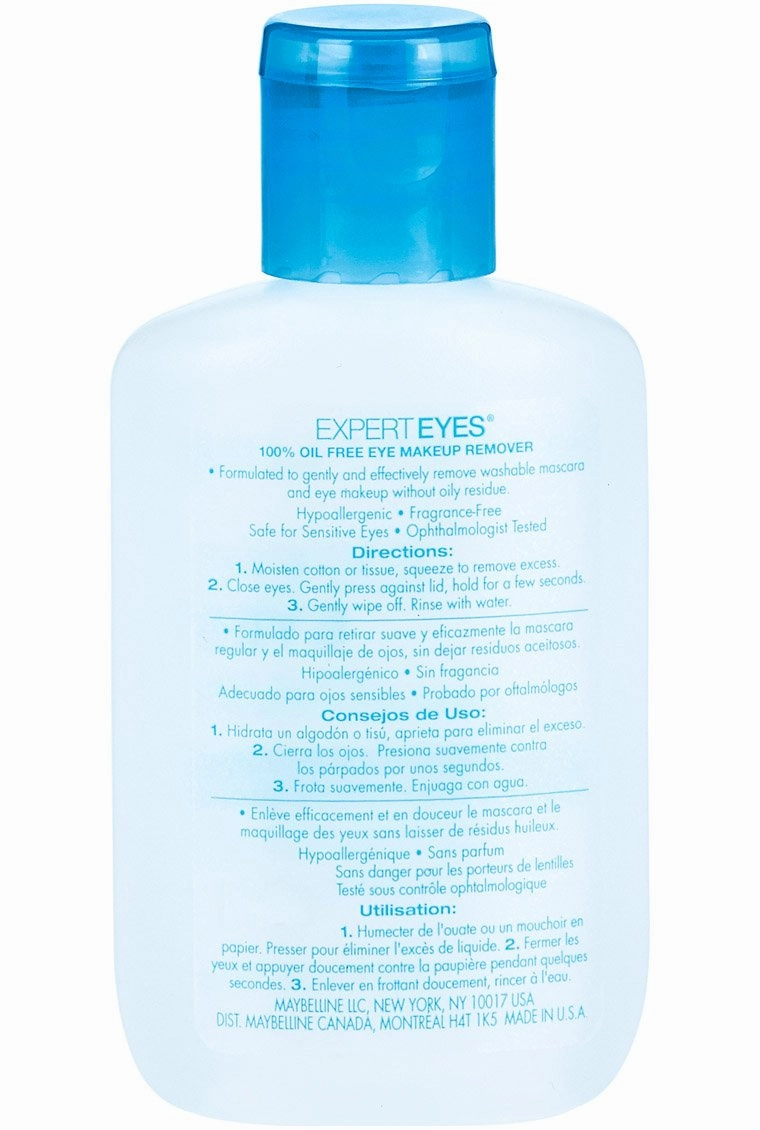 Maybelline New York Expert Eyes Oil-free Eye Makeup Remover, 2 Count
