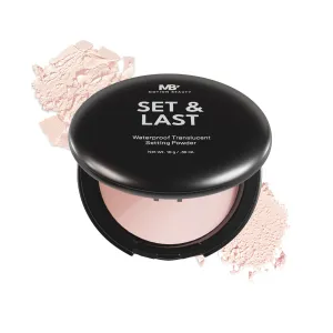 MB Setting Powder for Oily Skin, Pressed Translucent, Mattifying & Sweat-Resistant, Long-Lasting Oil Control, Shine-Free Finish (0.35 oz) by Avantic Beauty