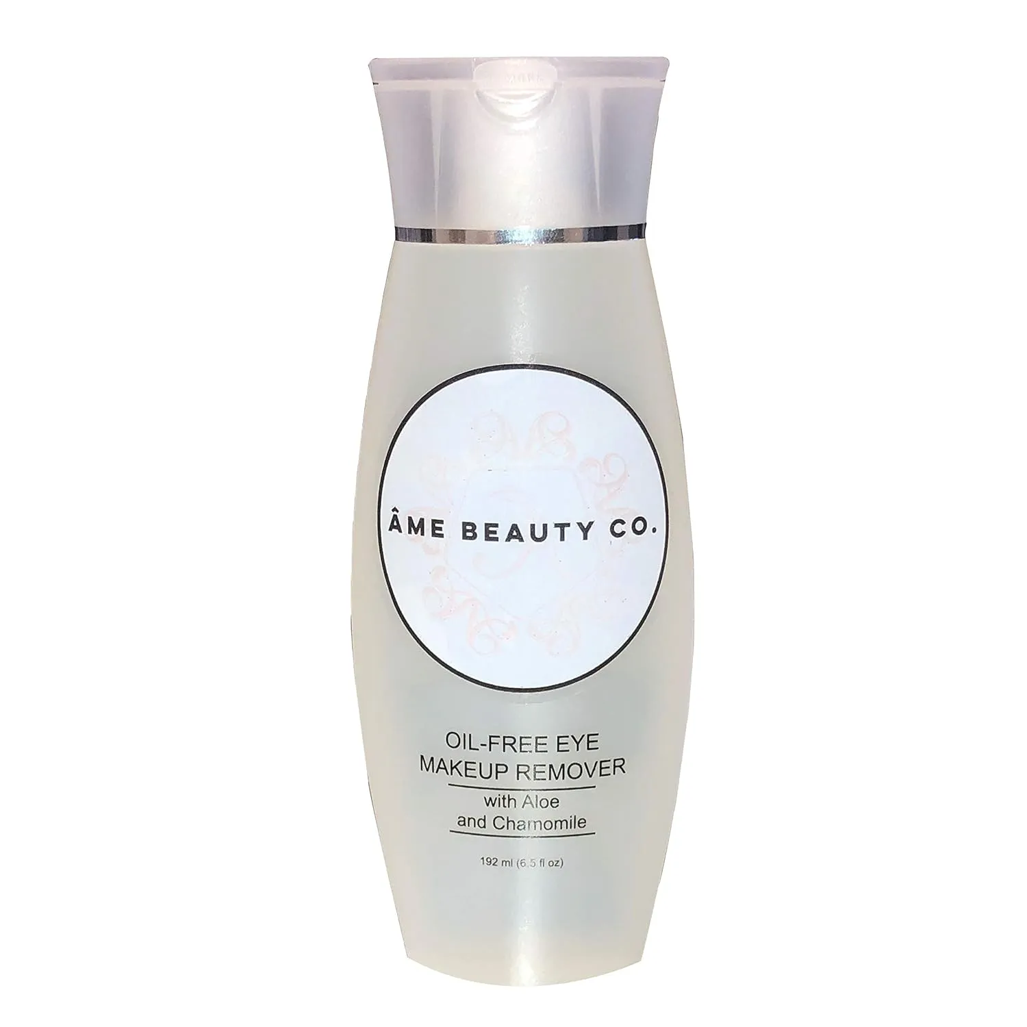 Âme Beauty Co. – Oil Free Eye Makeup Remover - Professional Non-Irritating Formula with Aloe & Chamomile - 6.5 oz