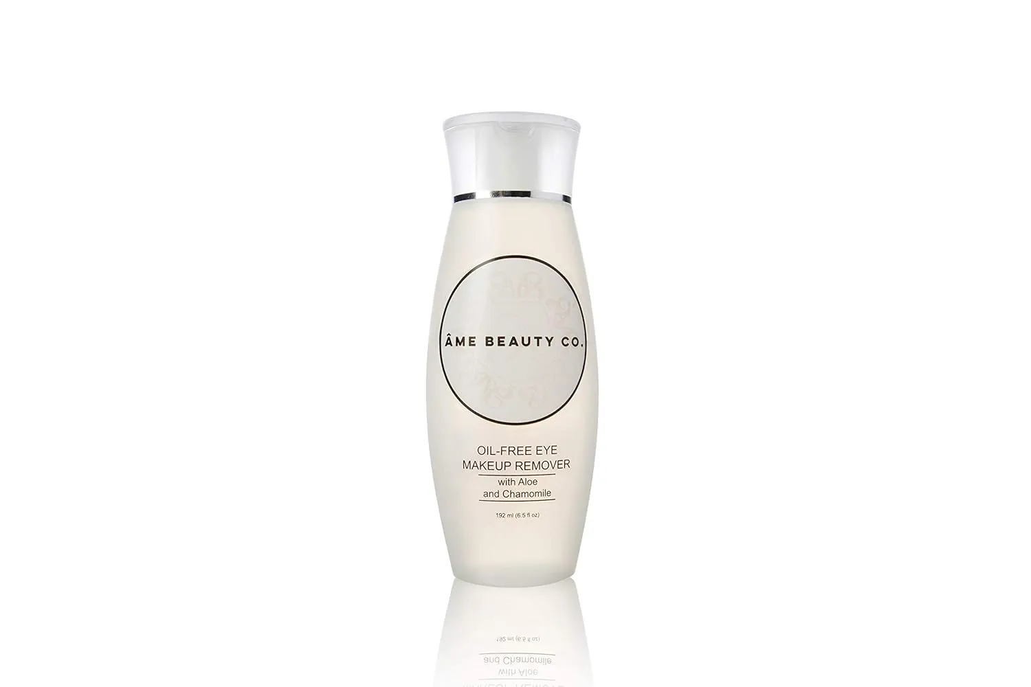 Âme Beauty Co. – Oil Free Eye Makeup Remover - Professional Non-Irritating Formula with Aloe & Chamomile - 6.5 oz