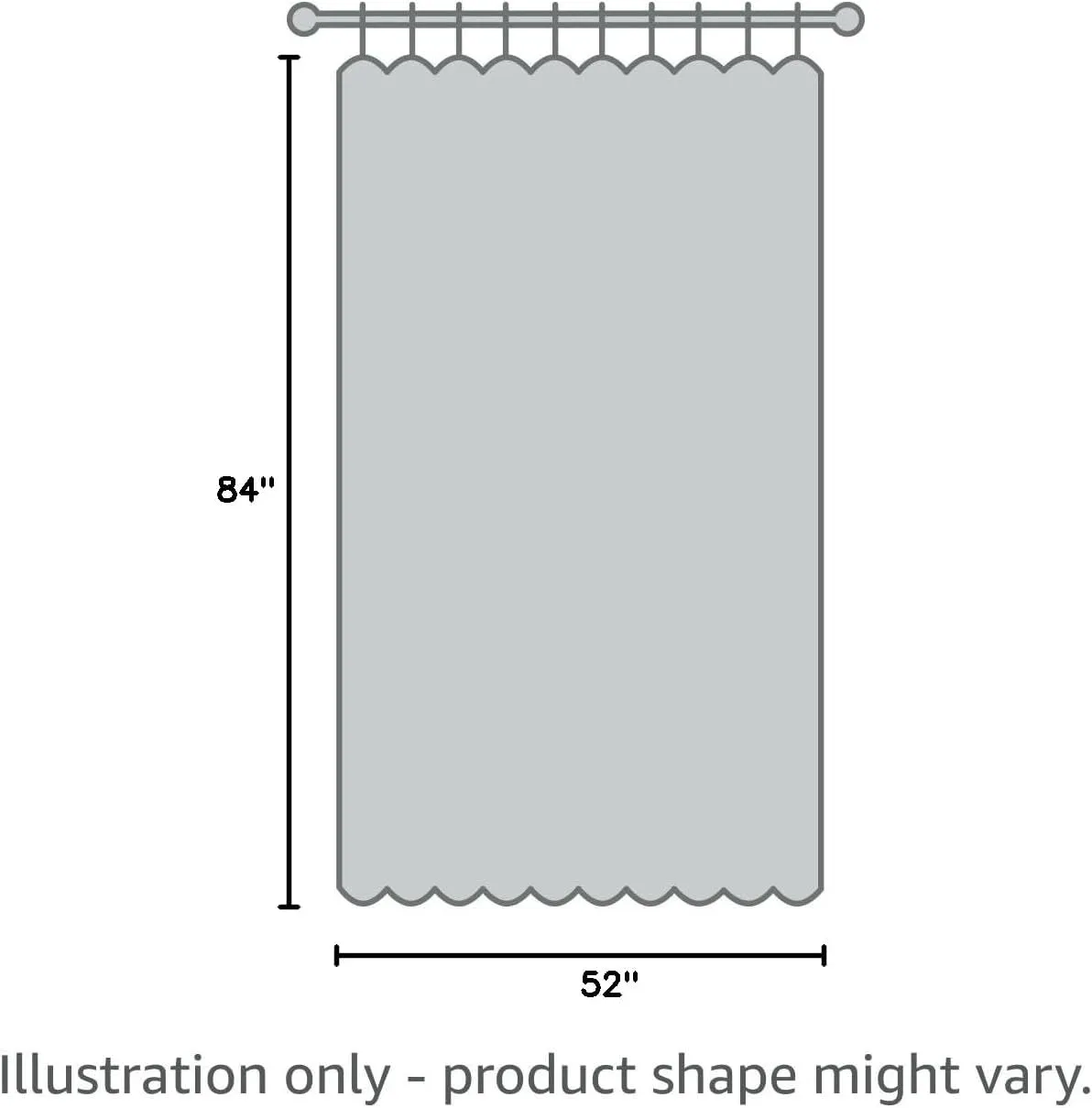 Melodieux Fashion Chevron Curtains for Living Room Dining Room, Darkening Blackout Grommet Top Window Drapes Soundproof Thermal Insulated for Bedroom, 84 Inches Long, 52 by 84 Inch, Gray (1 Panel)