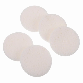 MERRYHAPY 50pcs Face Cleansing Sponges Reusable Wood Pulp Cotton Pads for Gentle Exfoliation and Makeup Removal for Daily Skin Care Comfortable and Easy to