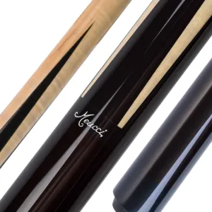 Meucci Pool Cues - Sneaky Pete Pool Cue, Black - Elegant Maple and Ebony-Colored 19oz Pool Cue with Low Deflection Shaft, Balanced Design/Feel, High End Pool Sticks for Adults, Amateur, Pro Players