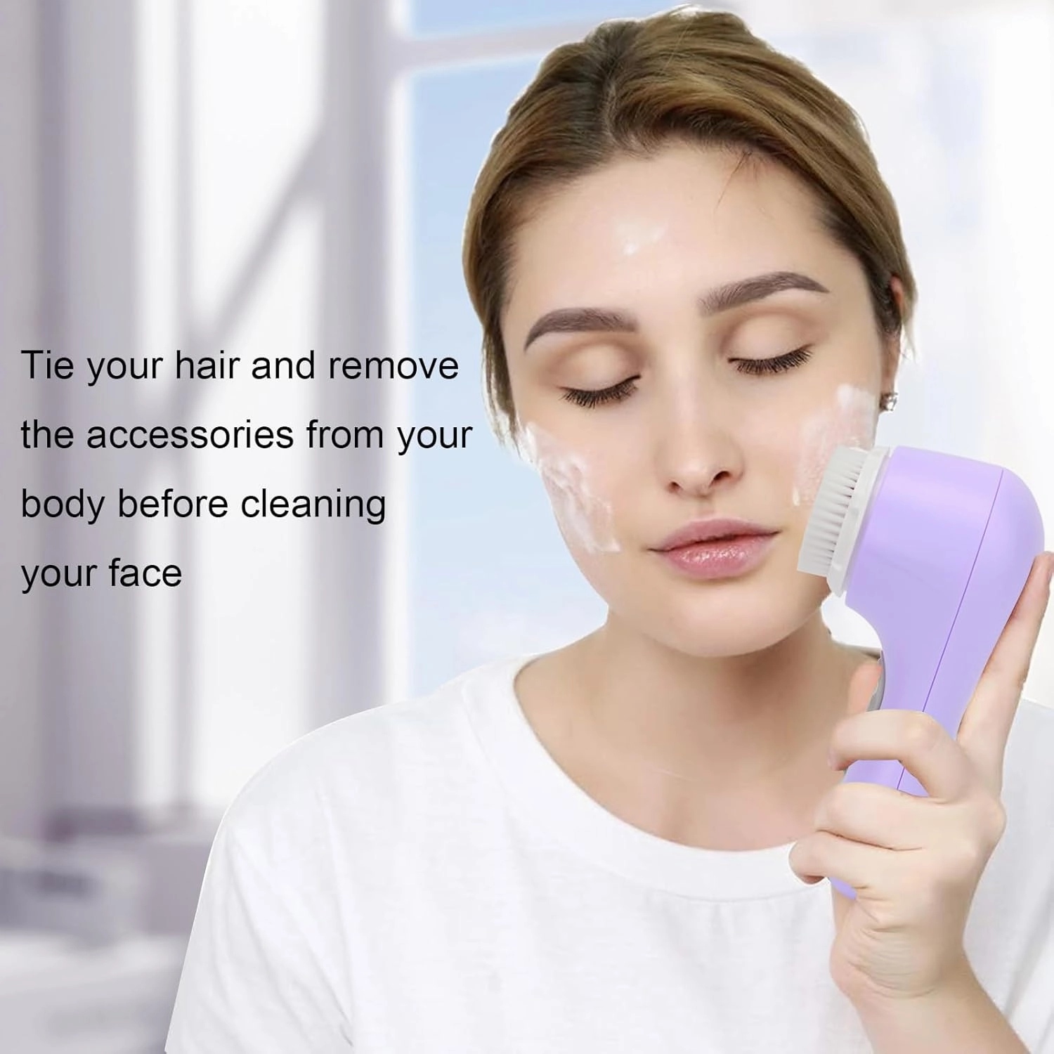 Mia 2 Acoustic Wave Facial Skin Facial Cleansing Brush (Lavender)