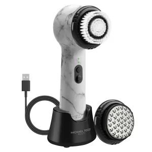 Michael Todd Beauty Soniclear Allure 2024 Best of Beauty Winner Facial Cleansing   Exfoliation Brush System with 4 speeds, Serum Infusion Head   Travel Case