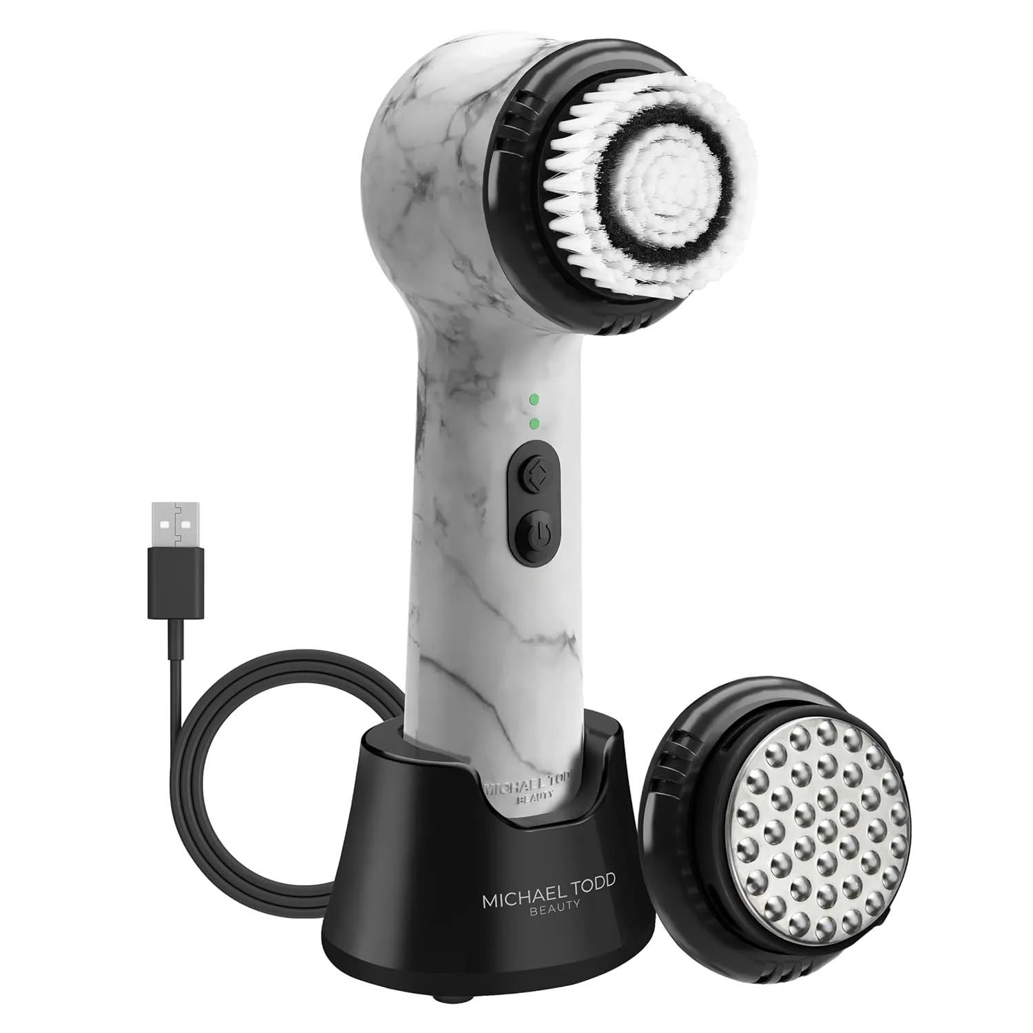 Michael Todd Beauty Soniclear Allure 2024 Best of Beauty Winner Facial Cleansing   Exfoliation Brush System with 4 speeds, Serum Infusion Head   Travel Case