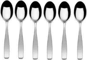 Mikasa 5155809 Satin Loft Stainless Steel Teaspoon, Set of 6