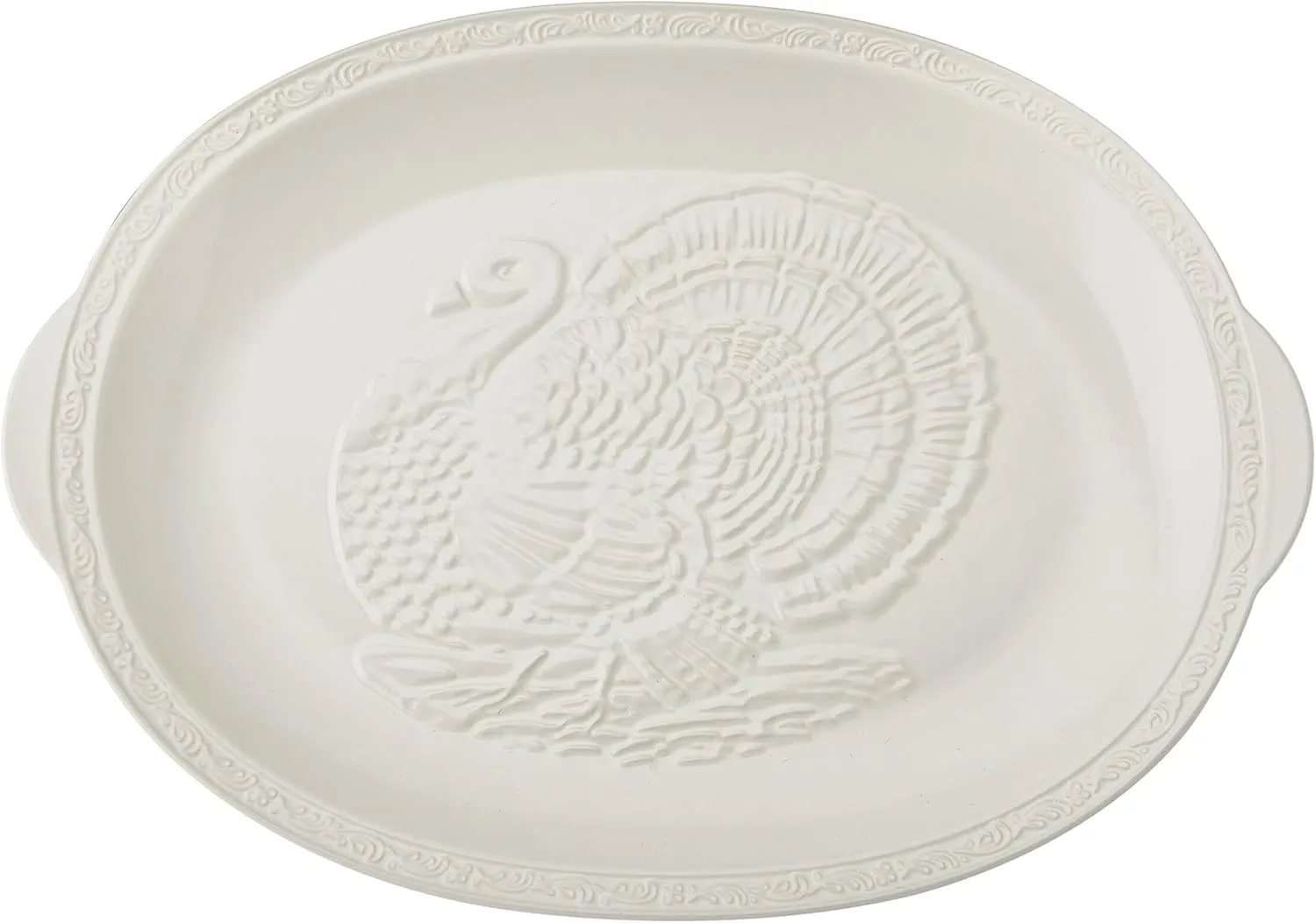 Mikasa Italian Countryside Thanksgiving Turkey Large Serving Platter, 18 Inch
