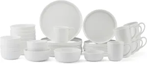Mikasa Samantha Bone China Lightweight Chip Resistant 40 Piece Dinnerware Set, Service for 8