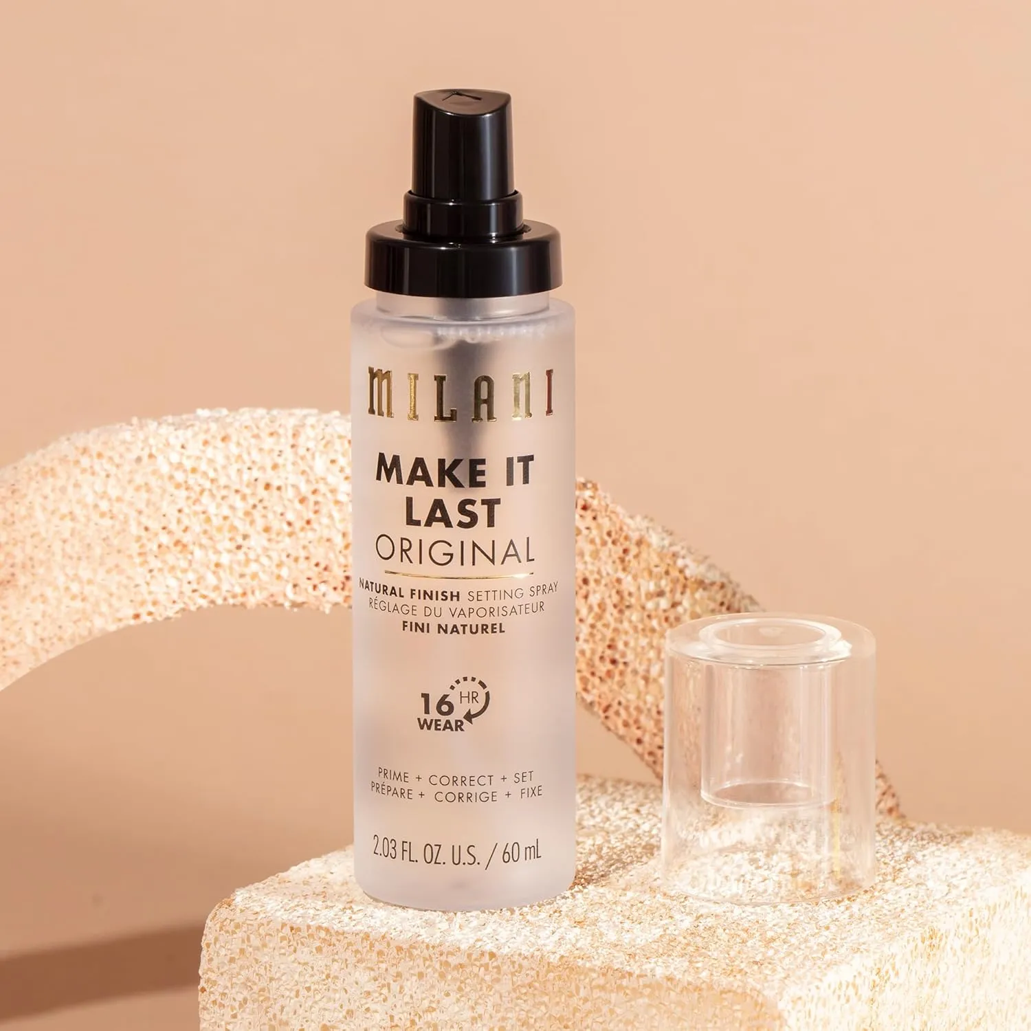 Milani Setting Spray   Primer, Make It Last Original - Natural Finish with Niacinamide for Hydration, Setting Spray for Makeup and Face Primer, 3-in-1 Prime   Hydrate   Set, 2.03 Fl. Oz - 2 Pack