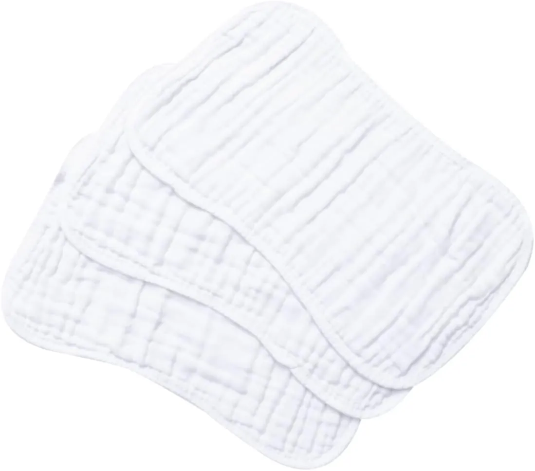 Milisten Infant Burp Shoulder Pad Set 3pcs Gauze Burping Towels Soft Spitting Cushion Compact for Nursing Bag