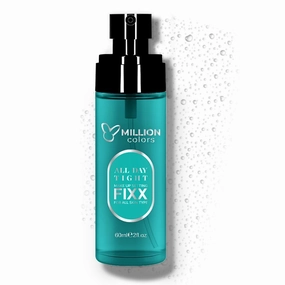 Million Colors Makeup Fixer Spray For Men and Women Oily Skin 60ml | Long Lasting Sweatproof Waterproof with Matte Finish | Dewy Natural Mini Setting Primer For Glowing Face