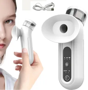 Mini Portable Eye Steam Sprayer,Eye Treatment,Steam Therapy Wand,Eye Steamer Moisturizer Soother,Dry Eye Relief,Rechargeable Drops Steamer for Home,Office & Travel,Light Gray
