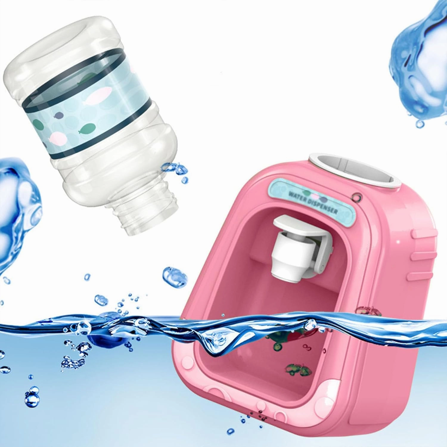 Mini Water Dispenser for Makeup,Micellar Water Dispenser,Mini Water Dispenser,Mini Water Dispenser Makeup Remover,Mini Micellar Water Dispenser (Mix 2PCS(with 20 Cup 20 Cotton Pads))