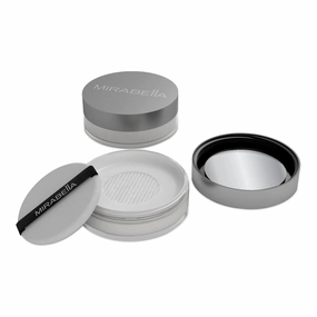 Mirabella Perfecting Loose Powder, HD Matte Finish Translucent Setting Powder with Light-Diffusing Silica, Antioxidant-Infused Face Powder with Peptides, & Oil Control