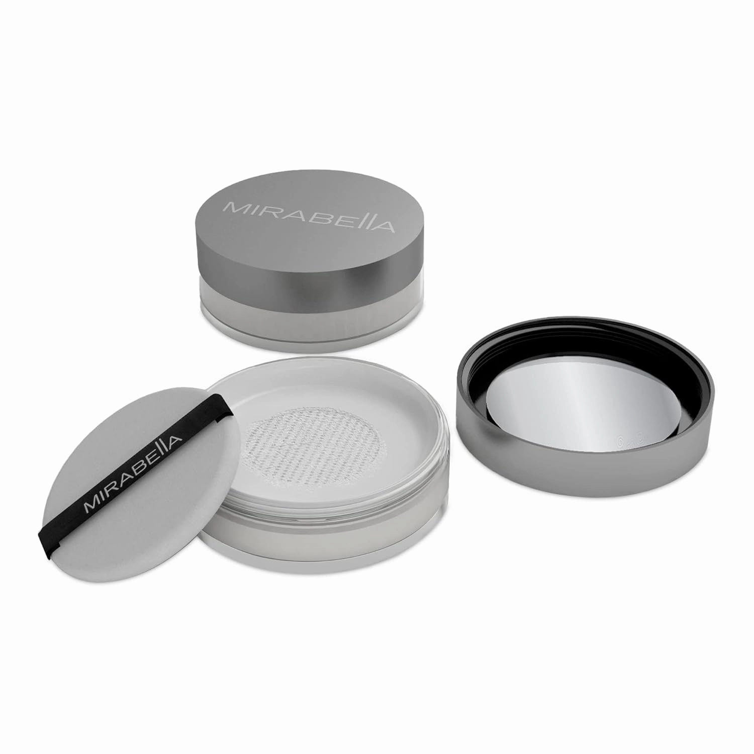 Mirabella Perfecting Loose Powder, HD Matte Finish Translucent Setting Powder with Light-Diffusing Silica, Antioxidant-Infused Face Powder with Peptides, & Oil Control