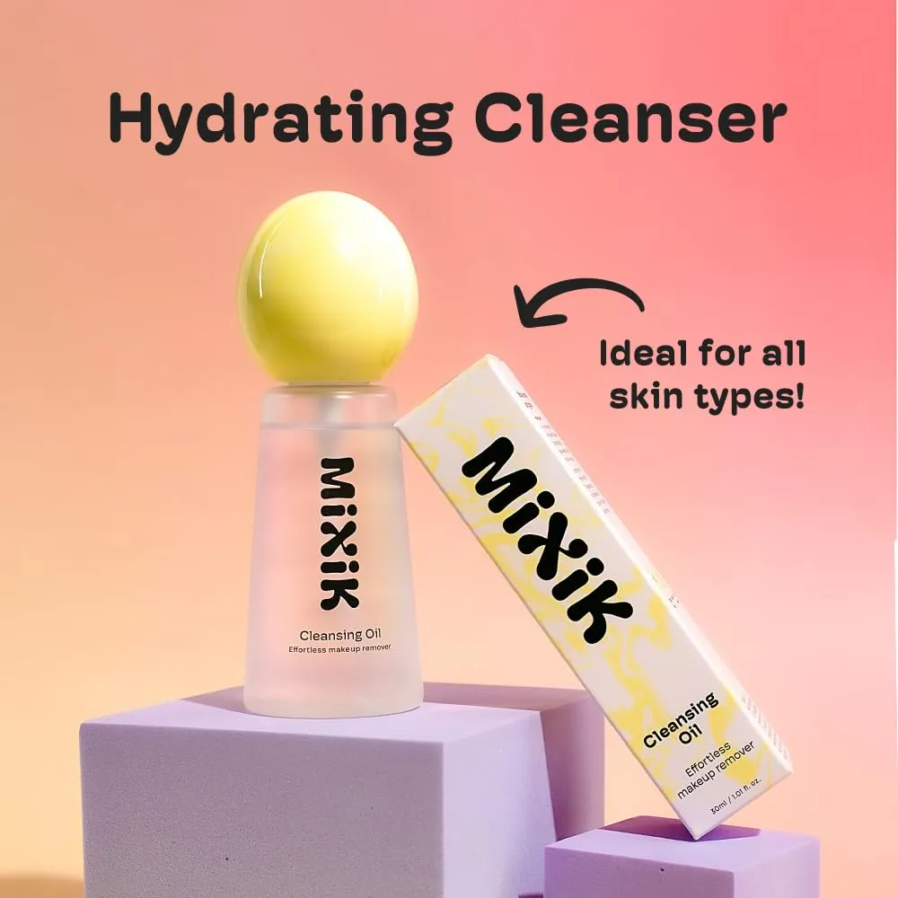 MIXIK Deep Oil Cleanser Spray - Skin Care, Makeup - Sunscreen Remover, Alcohol Free Facial Oil Cleanser Wash, Eye Makeup Remover, Surfactant Free (80 ml (2.7 fl oz) Full Size)