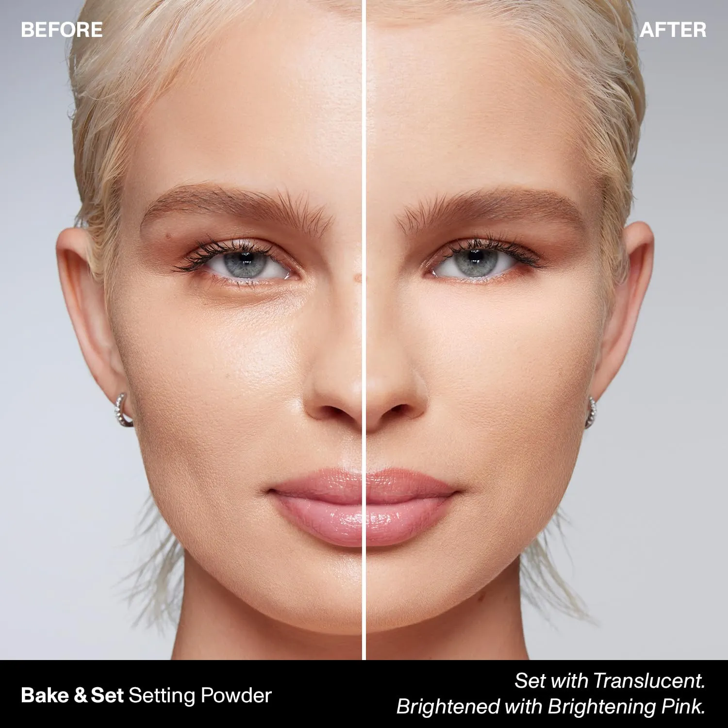 Morphe Bake & Set Setting Powder - Lightweight, Talc-Free Finishing Powder for Face Makeup with a Soft, Natural Finish - Minimizes Shine for Up to 24HR - Brightening Pink (0.31 oz)