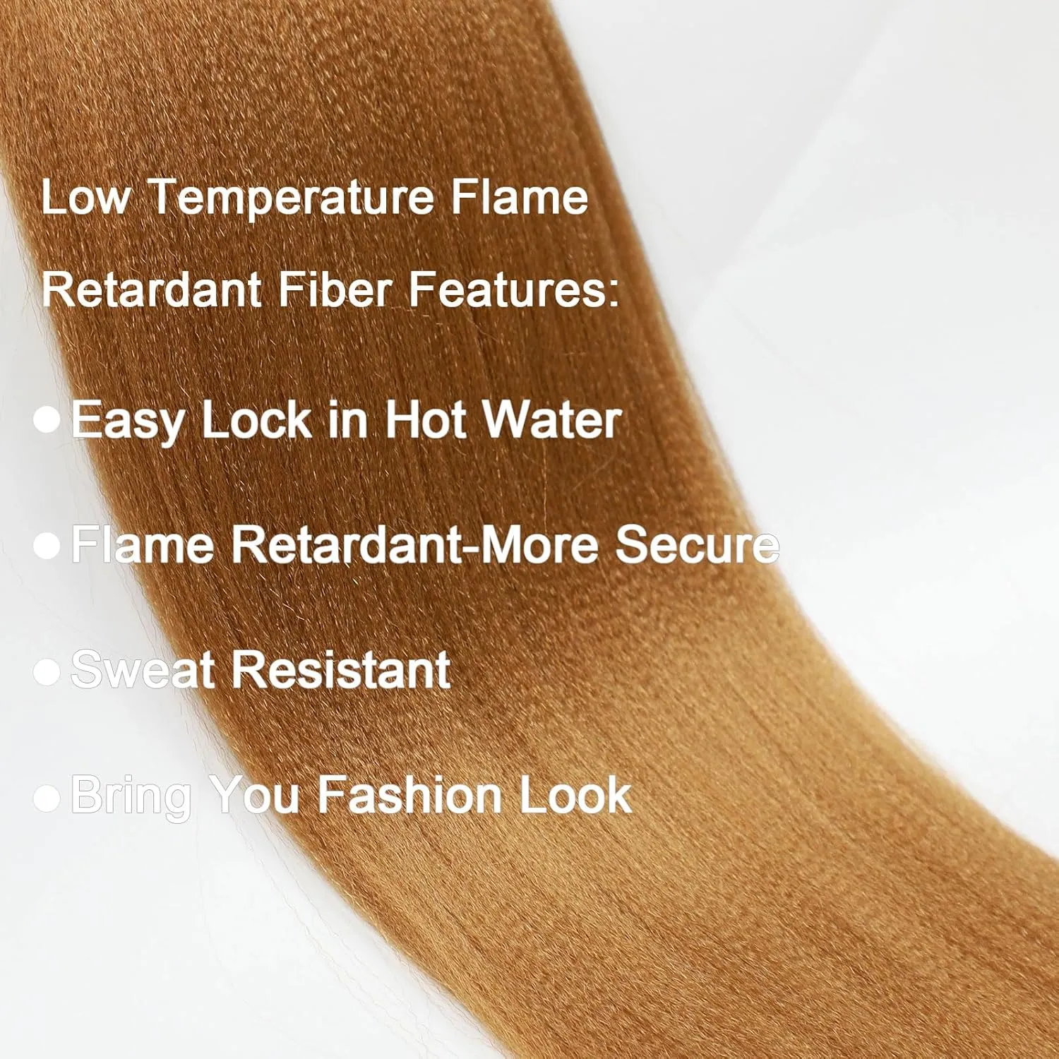 Ms Aloe Blonde Braiding Hair Pre Stretched Braiding Hair 26inch Hot Water Setting Prestretched Braids Hair Honey Blonde Colored Hair Extensions for Braiding(27#, 6pack)