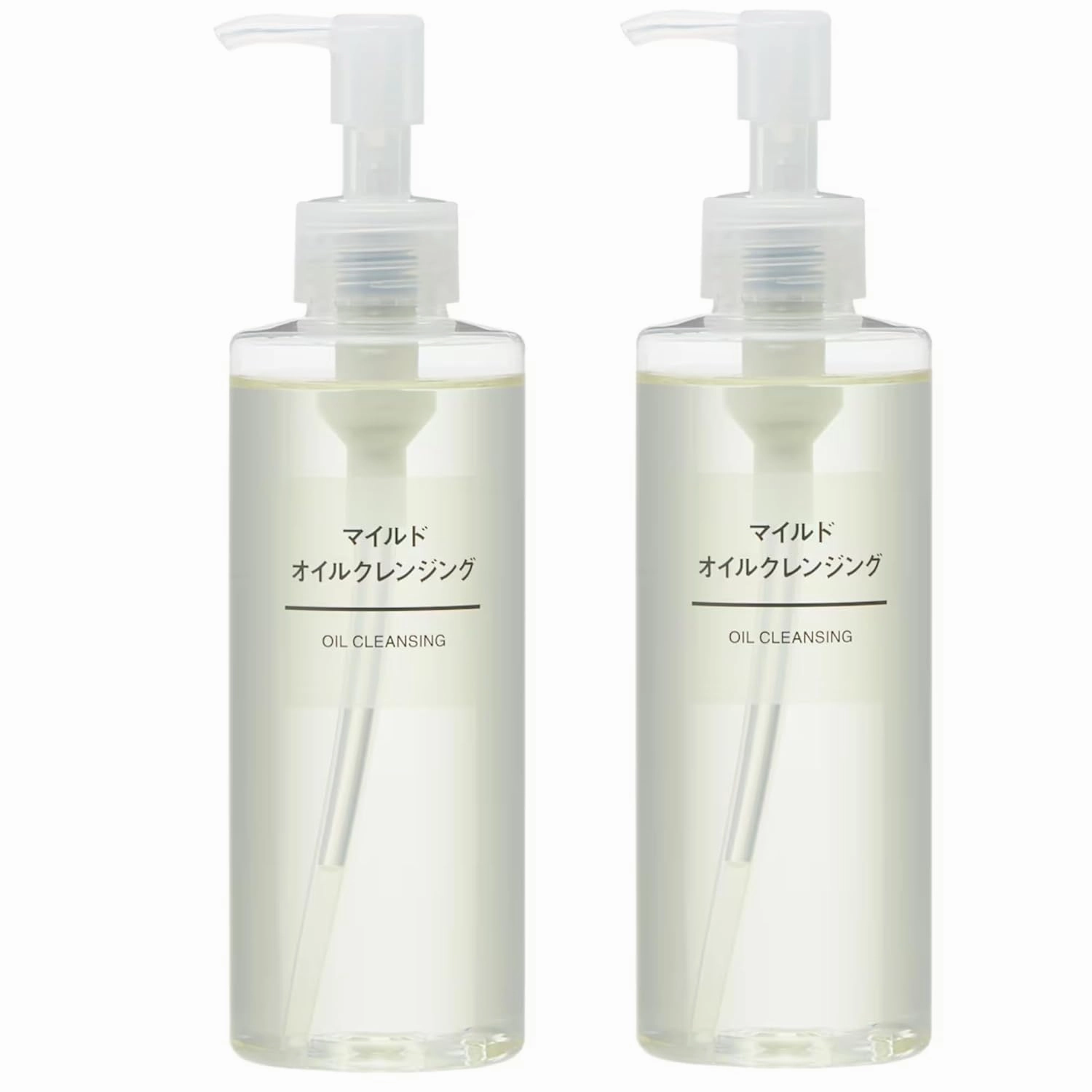 MU-JI Cleansing Oil 200ml x 2 Pack - Gentle Oil Cleanser for Face- Removes Makeup & Waterproof Mascara - Infused with Olive & Jojoba Oils - Fragrance & Alcohol-Free Makeup Remover