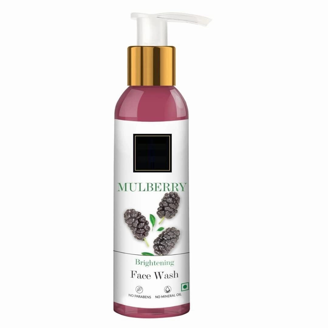 Mulberry Brightening Face Wash, 120 ml | Evens Skin Tone, Deeply Cleanses, Moisturizing Nourishing Formula for All Skin Types, Natural, No Parabens, Mineral Oil & Animal Testing