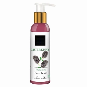 Mulberry Brightening Face Wash, 120 ml | Evens Skin Tone, Deeply Cleanses, Moisturizing Nourishing Formula for All Skin Types, Natural, No Parabens, Mineral Oil & Animal Testing