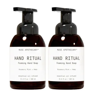 Muse Apothecary Hand Ritual - Aromatic and Nourishing Foaming Hand Soap, Infused with Natural Aromatherapy Essential Oils - USDA Certified Biobased - 11.5 oz, Aloe   Eucalyptus   Lavender, 2 Pack