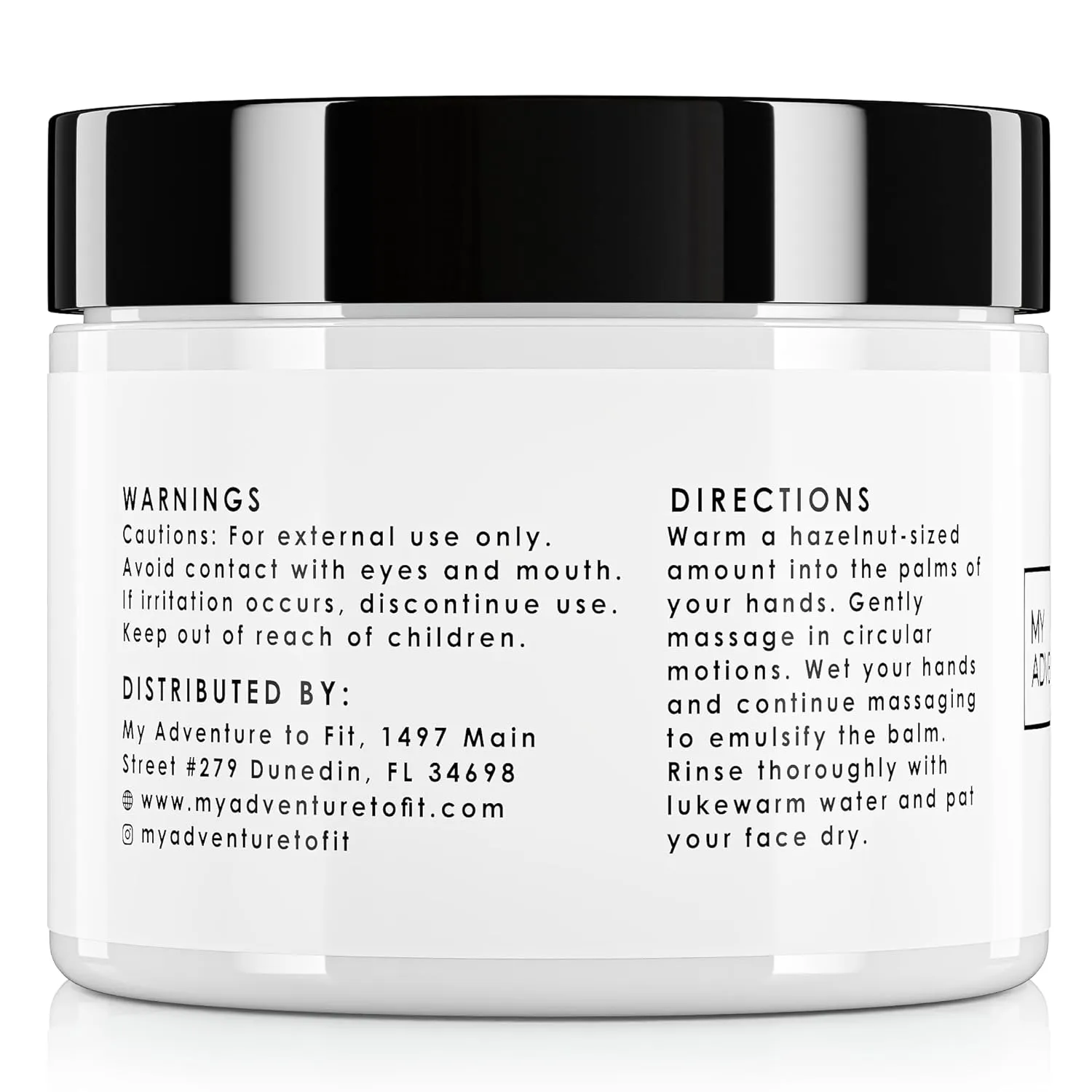 My Adventure to Fit Make up Cleansing Balm - Makeup Remover Melting Balm & Moisturizer Face Cream - Made in The USA Hydrating Facial Cleanser & Makeup Products for Women (2fl oz)