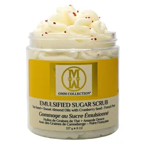 Natural French Pear Exfoliating Sugar Scrub -Exfoliating Body Scrub, Hand Scrub & leg scrub, Deep Cleansing & hydrating - Nourishing, Moisturizing & Exfoliate Skin