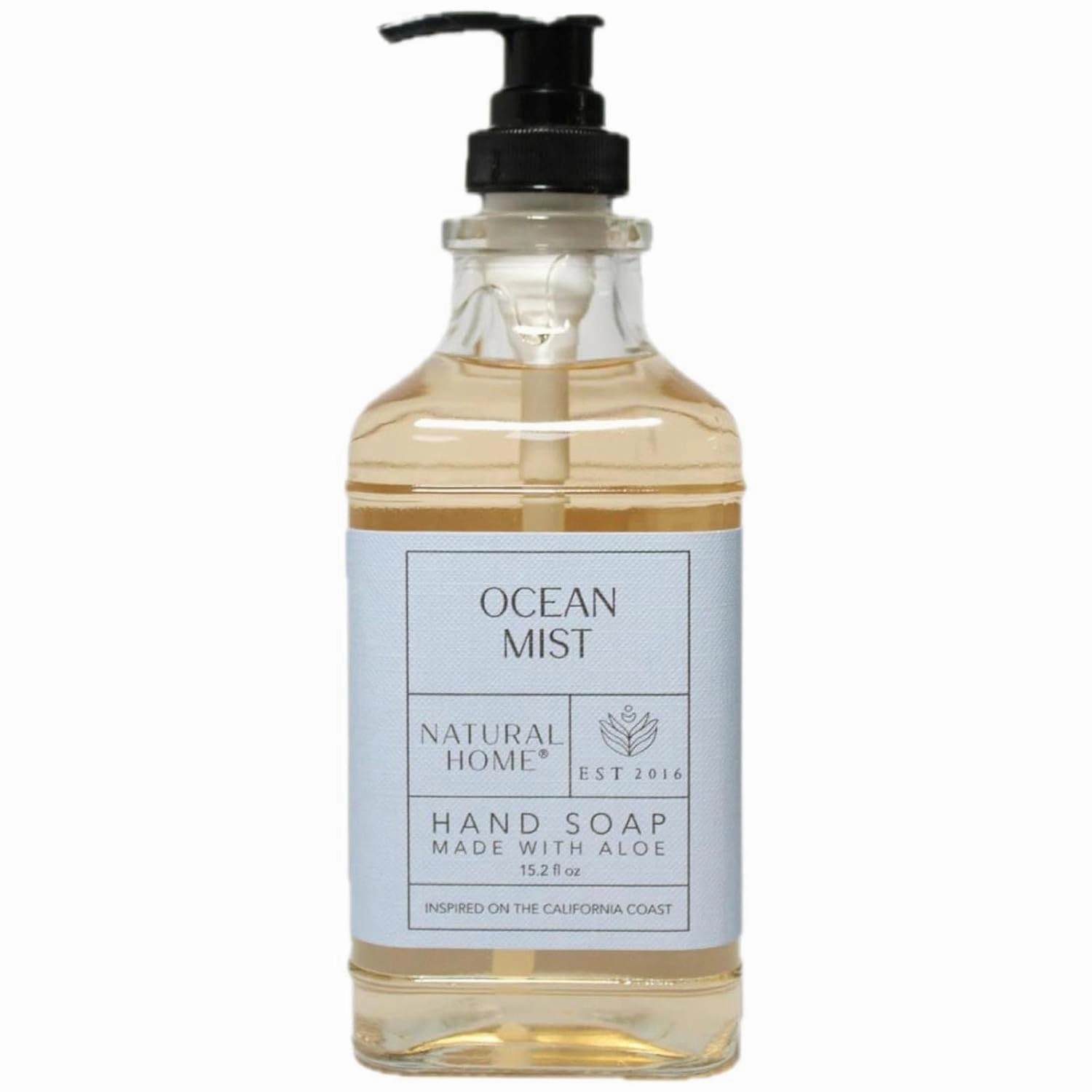Natural Home Ocean Mist Hand Soap with Aloe, California Coast Inspired, 15.2 fl oz