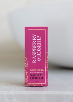 NATURAL LIP BALM - RASPBERRY & ROSEHIP