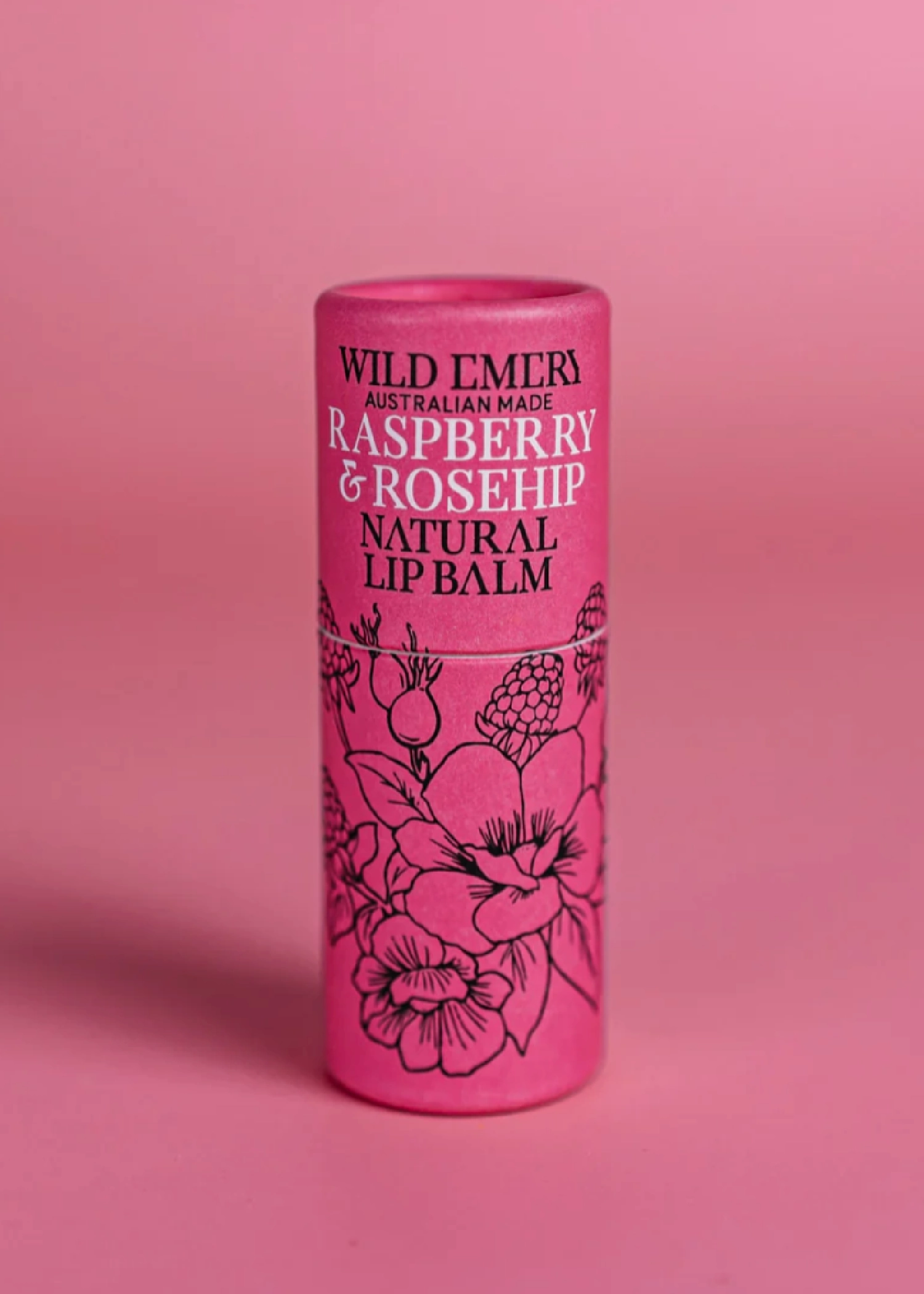 NATURAL LIP BALM - RASPBERRY & ROSEHIP