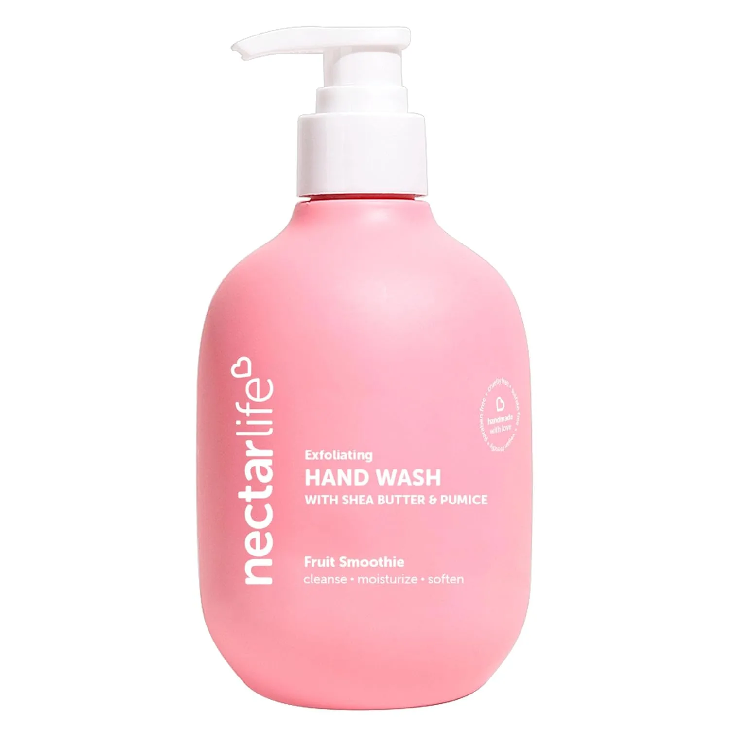Nectar Life Hand Wash 14oz, Exfoliating, Moisturizing, Vegan, Clean Hand Wash Scrub with Volcanic Pumice & Shea Butter, Food Smell Eliminator (Fruit Smoothie)