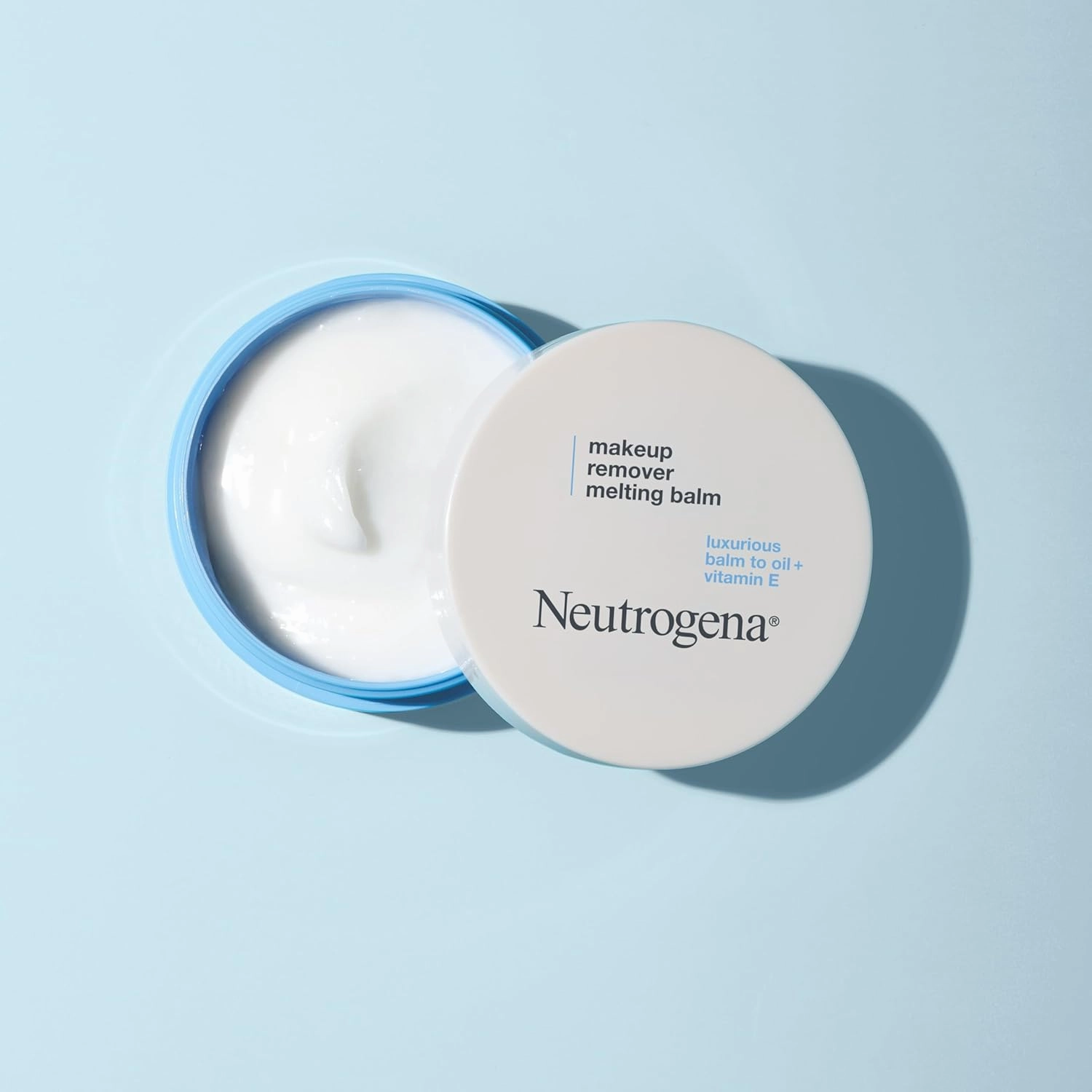 Neutrogena Makeup Remover Melting Balm to Oil with Vitamin E, Gentle and Nourishing Cleansing Balm for Eyes, Lips, or Face, Travel-Friendly for On-the-Go, 2.0 oz (Pack of 2)