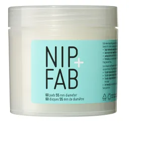 Nip   Fab Hyaluronic Acid Fix Extreme 4 Micellar Cleansing Pads for Face, Lightweight and Nourishing Cleanse Solution for Makeup Removal, Skin Plumping, Hydration, Multicolor, 60 pads