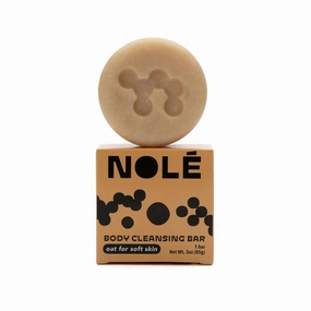 NOLE CARE Premium Oatmeal Body Wash Bar for Softer, Fresher Skin - Cleansing, Deep Hydration, Light Exfoliate, PH Balanced, With Sweet Almond Oil & Batana Oil - Compostable & Vegan, 3 oz