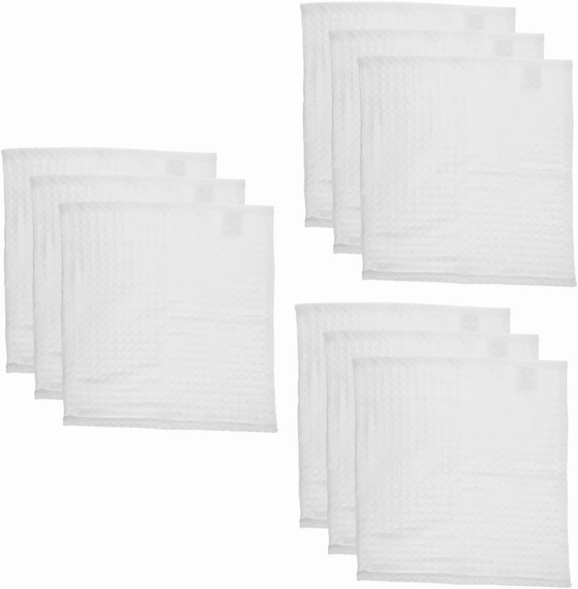 NOLITOY 3sets Cotton Washcloths Set Reusable Face Cloths Makeup Remover Soft Absorbent Perfect for Daily Routine Travel 3pcs*3